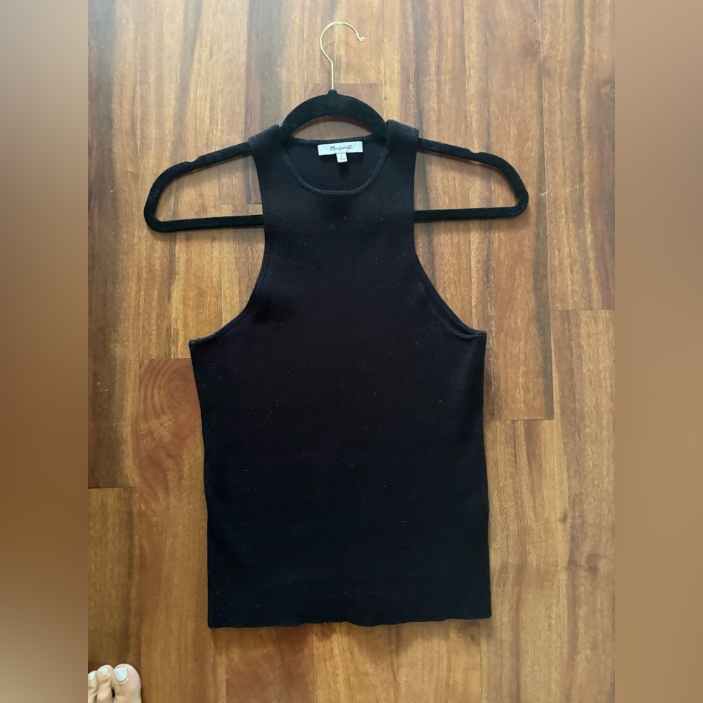 Madewell Racerback sleeveless ribbed sweater tank